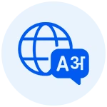 Multi-lingual Support Icon